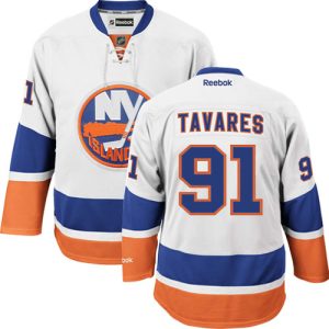 Herren New York Islanders Eishockey Trikot John Tavares #91 Reebk Weiß Auswärts